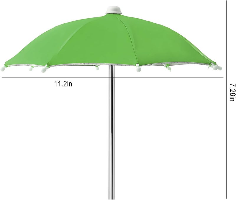 Gnodry Squirrel Picnic Table Feeder Replacement Mini Umbrella for Outside (Green) - Image 2
